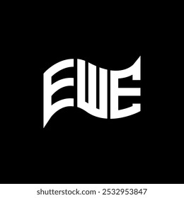 EWE design logotipo, EWE logotipo simples e moderno. EWE design de alfabeto luxuoso  