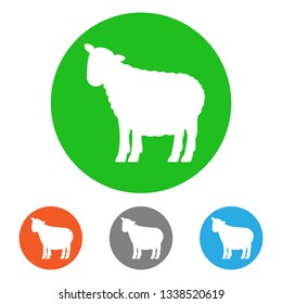 Ewes. Icon set. Vector.