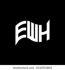 Diseño del logotipo de EWH, logotipo simple y moderno de EWH. Diseño de alfabeto de lujo EWH  