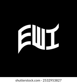 Diseño del logotipo de EWI, logotipo simple y moderno de EWI. Diseño de alfabeto de lujo de EWI  