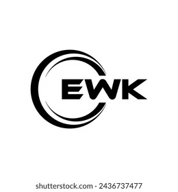 EWK Letter Logo Design, Inspiration for a Unique Identity. Modern Elegance and Creative Design. Watermark Your Success with the Striking this Logo.