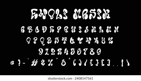 Ewoli Masik experimental display typeface. Heavy stroke, fun character with a bit of ligatures. To give you an extra creative work.