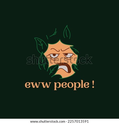 eww people. t-shirt design vector art