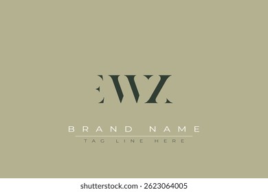 EWX abstrato letra logotipo design. Este logotipo é desenhado por três letras abstratas.