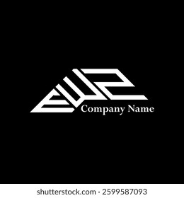 EWZ logo design, EWZ simple and modern logo. EWZ luxurious alphabet design  