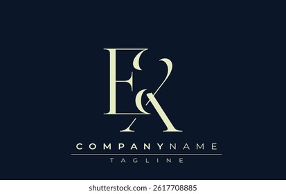 EX abstract Logo. Elegantly Designed Minimalist Monogram Logo with Stylish Lettering. Sophisticated and sleek minimalist monogram showcasing unique lettering design.