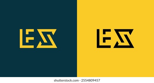 EX abstract minimalist letters Logo Monogram. It is a minimalist logo, this logo is made by combining two letters