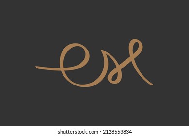 ex handwritten logo for identity. ex initial handwritten calligraphy, for monogram and logo. 