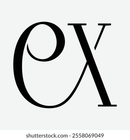 ex Initial Letter Logo Symbol