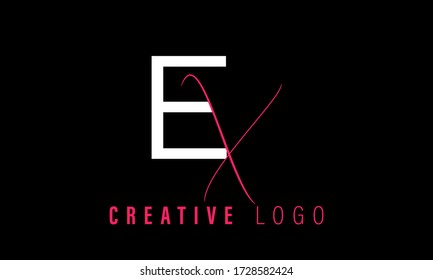 EX letter with house Logo Template Design Vector, Emblem, Design Concept, Creative Symbol, Icon
