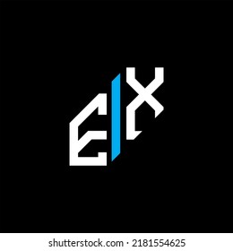 EX letter logo creative design with vector graphic