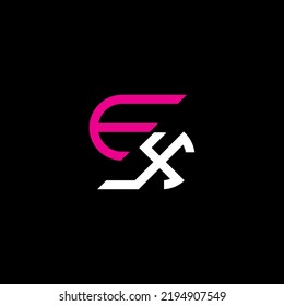 EX letter logo creative design with vector graphic, EX simple and modern logo.