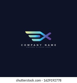 EX Logo Letter - EX Letter Modern Logo Template - EX Monogram - E Logo - X Logo  