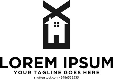 Logotipo EX para Bienes Raíces
