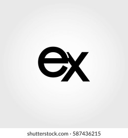 ex lowercase logo black interrelated