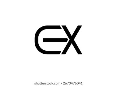 EX Minimalist and Clean Logo Design for Modern Brands.