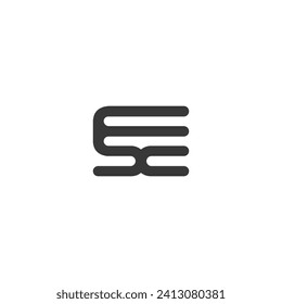 EX, XE, Abstract initial monogram letter alphabet logo design