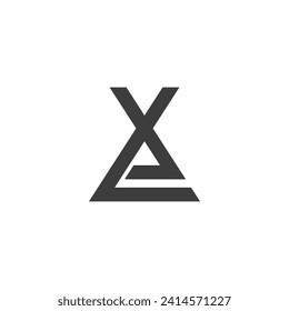 EX, XE, Abstract initial monogram letter alphabet logo design