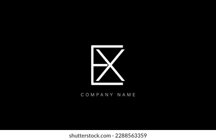 EX, XE, Abstract Letters Logo Monogram