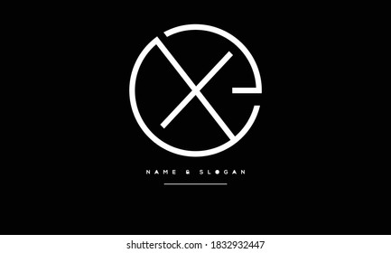 EX ,XE ,E ,X  Abstract Letters Logo Monogram