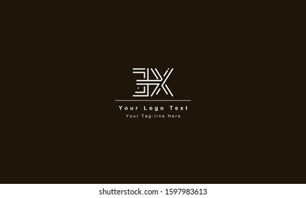 EX XE letter logo. Unique attractive creative modern initial EX XE E X initial based letter icon logo