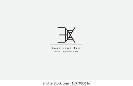 EX XE letter logo. Unique attractive creative modern initial EX XE E X initial based letter icon logo