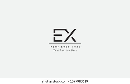 EX XE letter logo. Unique attractive creative modern initial EX XE E X initial based letter icon logo