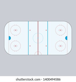 the exact design of the iihf ice hockey rink