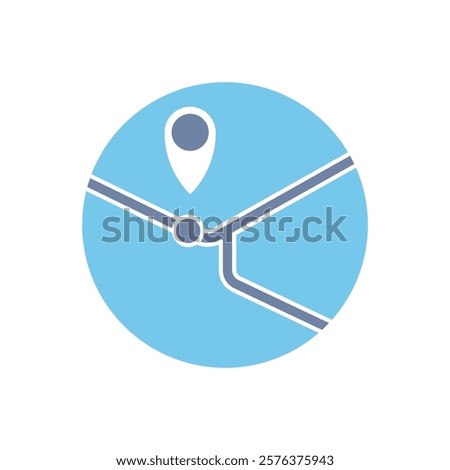 exact location concept line icon. Simple element illustration. 
exact location concept outline symbol design.