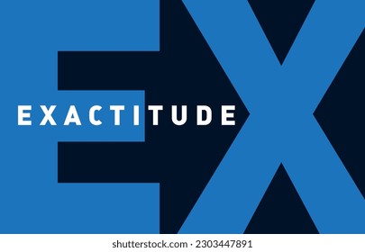 Exactitude -  design concept for interior design. Idea of making creative templates for website banners, flyers and posters.