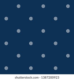 Exaggerate polka dot circular dynamic pattern modern design. Minimal monochrome arrangement. Simple geometric all over print block for apparel textile, female dress fabric, fashion garment, silk scarf