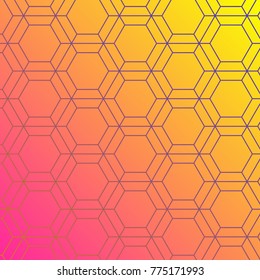 EXAGONS - BACKGROUND
Colorful background inspired by bee hives with brilliant colors like yellow pink, orange, and purple.