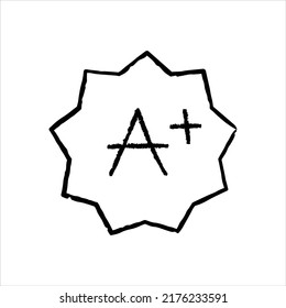 Icono gráfico gráfico gráfico de icono dibujado a mano de grado de examen