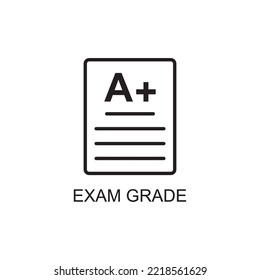 exam grade icon , education icon