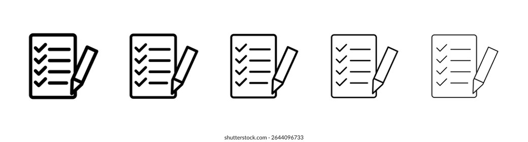 Exam icon concept. graphic design, logo, Web, UI.