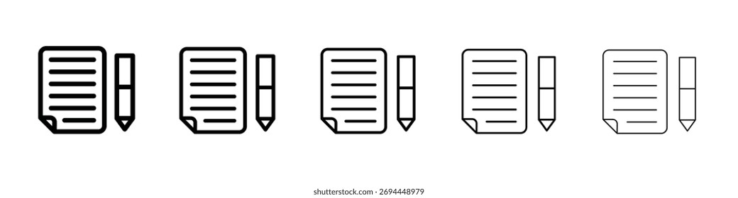 Exam icon design, logo, app, UI. Vector illustration, EPS