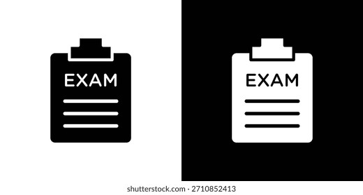 Colección de Vector de diseño de íconos de examen.