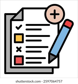 Exam Icon Element For Design