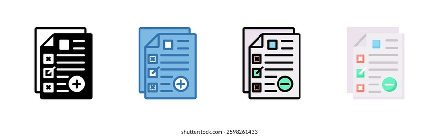 Exam Icon Element For Design