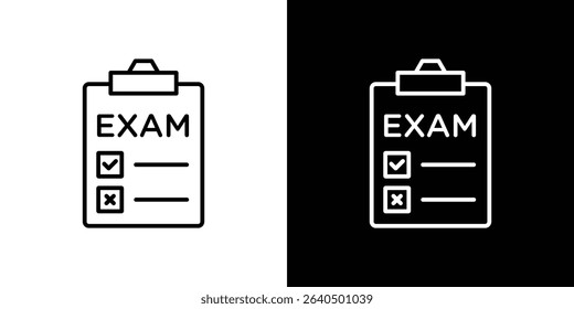 Exam icon Graphic vector set for ui design