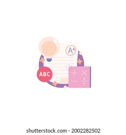 Icono De Examen Aislado En Fondo Blanco