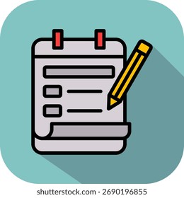 Icono de examen Ilustración vectorial isométrica