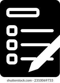 Exam Icon represent assessments and examinations, denoting evaluation, testing, and measuring knowledge and skills