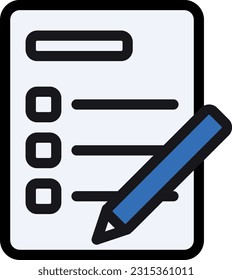 Exam Icon represent assessments and examinations, denoting evaluation, testing, and measuring knowledge and skills