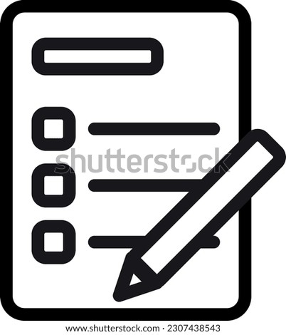 Exam Icon represent assessments and examinations, denoting evaluation, testing, and measuring knowledge and skills