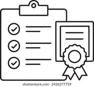 Exam icon set vector design with editable stock. 
