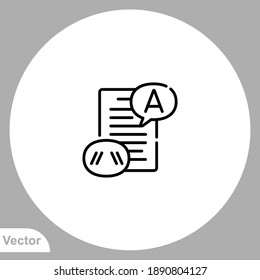 Exam icon sign vector,Symbol, logo illustration for web and mobile