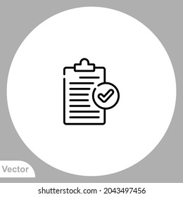 Exam icon sign vector,Symbol, logo illustration for web and mobile