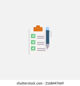 Exam icon sign vector,Symbol, logo illustration for web and mobile