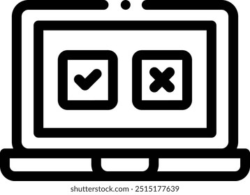 ícone do exame. Design De Estilo Linear Fino Isolado Em Plano De Fundo Branco